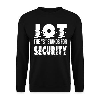 Internet Of Things IOT Programmer Admin IT - Unisex Sweatshirt - black - Front - Alina (178cm) & Michal (187cm)