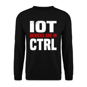 Internet Of Things IOT Programmer Admin IT - Unisex Sweatshirt - black - Front - Alina (178cm) & Michal (187cm)