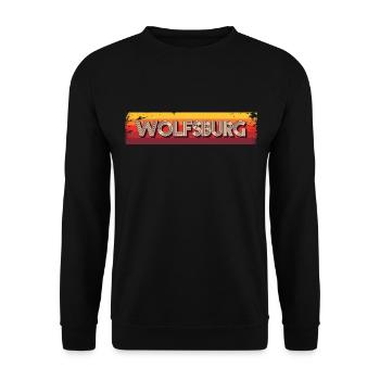 Wolfsburgerin Wolfsburger Wolfsburg - Unisex Pullover - Schwarz - Vorne - Alina (178cm) & Michal (187cm)