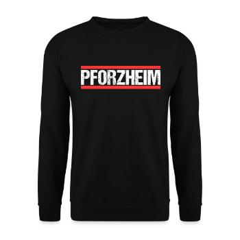 Pforzheimerin Pforzheimer Pforzheim - Unisex Pullover - Schwarz - Vorne - Alina (178cm) & Michal (187cm)