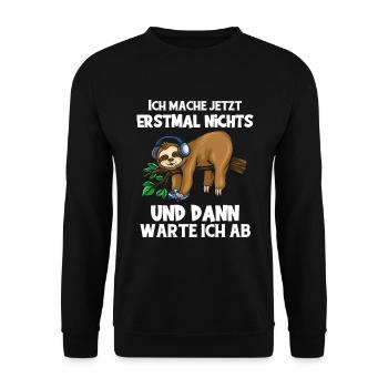 Zocker Geschenk Junge Gamer Controller Zocken - Unisex Pullover - Schwarz - Vorne - Alina (178cm) & Michal (187cm)