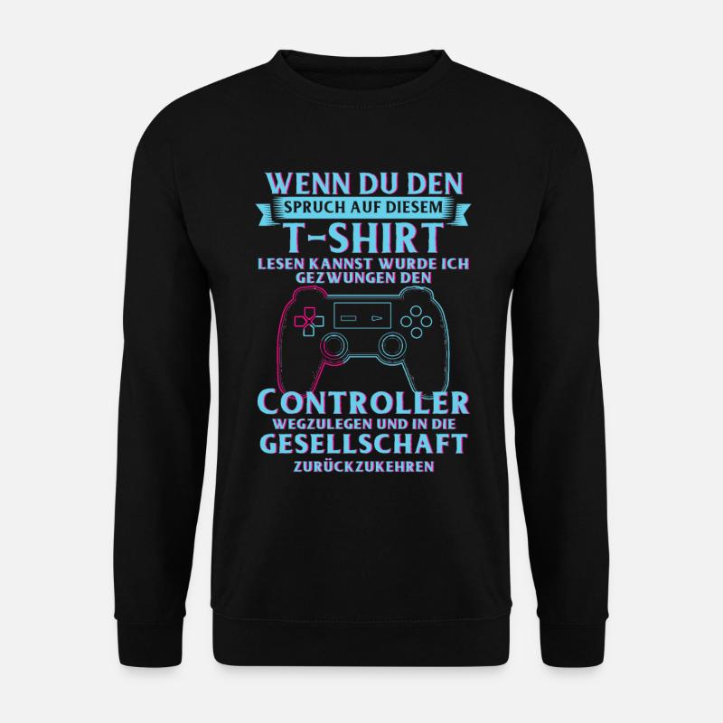 Zocken - Unisex Pullover - Schwarz
