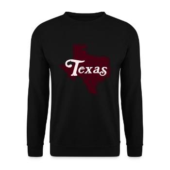 Texas Cadeau Huston Austin Dallas El Paso Rodeo - Sweat-shirt Unisexe - noir - Devant - Alina (178cm) & Michal (187cm)