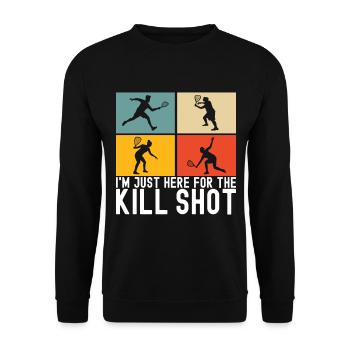 Racquetball Racquetball Player - Unisex Sweatshirt - black - Front - Alina (178cm) & Michal (187cm)