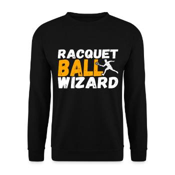 Racquetball Racquetball Player - Unisex Sweatshirt - black - Front - Alina (178cm) & Michal (187cm)