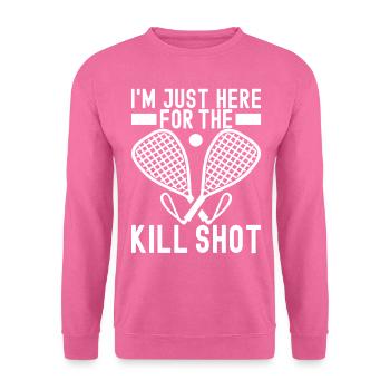 Joueur de racquetball - Sweat-shirt Unisexe - rose - Devant
