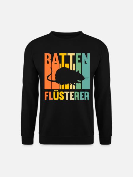 Nagetier Ratte Ratten - Unisex Pullover - Schwarz