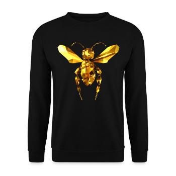 Biene Honig Bienenzüchter Bienenboss Imker Bienen - Unisex Pullover - Schwarz - Vorne - Alina (178cm) & Michal (187cm)