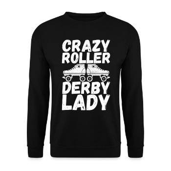 Roller derby - Sweat-shirt Unisexe - noir - Devant - Alina (178cm) & Michal (187cm)