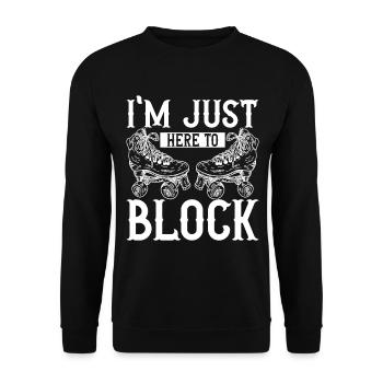 Roller derby - Sweat-shirt Unisexe - noir - Devant - Alina (178cm) & Michal (187cm)
