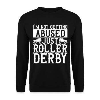 Roller derby - Sweat-shirt Unisexe - noir - Devant - Alina (178cm) & Michal (187cm)