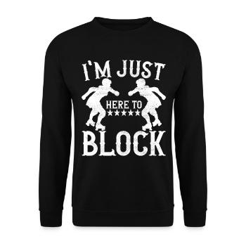 Roller derby - Sweat-shirt Unisexe - noir - Devant - Alina (178cm) & Michal (187cm)