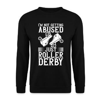 Roller derby - Sweat-shirt Unisexe - noir - Devant - Alina (178cm) & Michal (187cm)