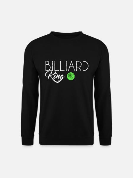 Billiard King - Unisex Pullover - Schwarz