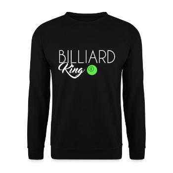Billiard King - Unisex Pullover - Schwarz - Vorne - Alina (178cm) & Michal (187cm)