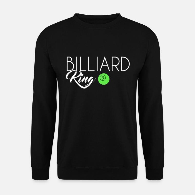 Billiard King - Unisex Pullover - Schwarz