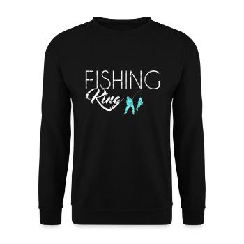 Roi de la pêche - Sweat-shirt Unisexe - noir - Devant - Alina (178cm) & Michal (187cm)