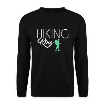 Hiking King - Unisex Sweatshirt - black - Front - Alina (178cm) & Michal (187cm)