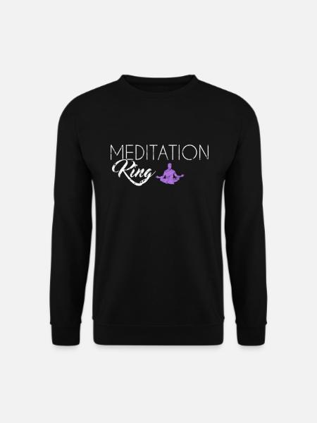 Roi de la méditation - Sweat-shirt Unisexe - noir