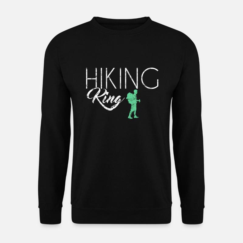 Hiking King - Unisex Sweatshirt - black