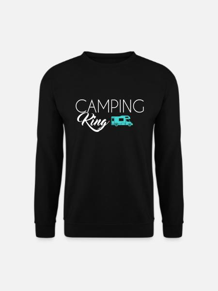 Camping King - Unisex Pullover - Schwarz