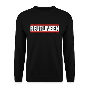 Reutlingerin Reutlinger Reutlingen - Unisex Pullover - Schwarz - Vorne - Alina (178cm) & Michal (187cm)