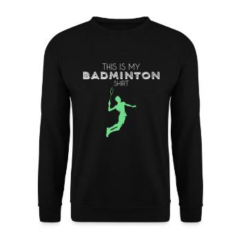 Chemise de badminton - Sweat-shirt Unisexe - noir - Devant - Alina (178cm) & Michal (187cm)