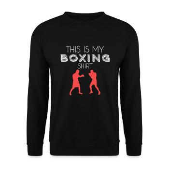 Chemise de boxe - Sweat-shirt Unisexe - noir - Devant - Alina (178cm) & Michal (187cm)