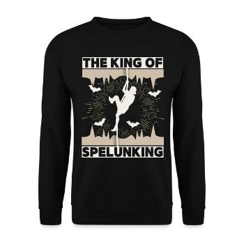Spelunking, speleologist speleology, saying - Unisex Sweatshirt - black - Front - Alina (178cm) & Michal (187cm)