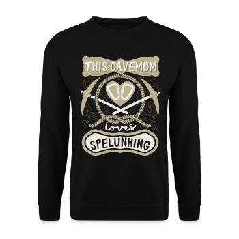 Mom Spelunking, speleologist speleology, saying - Unisex Sweatshirt - black - Front - Alina (178cm) & Michal (187cm)