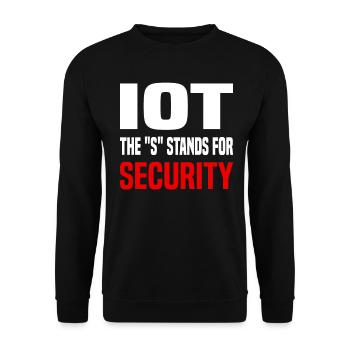 Internet Of Things IOT Programmer Admin IT - Unisex Sweatshirt - black - Front - Alina (178cm) & Michal (187cm)