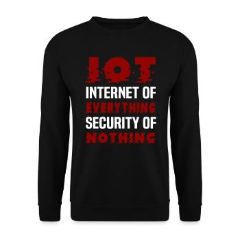 Internet Of Things IOT Programmer Admin IT - Unisex Sweatshirt - black - Front - Alina (178cm) & Michal (187cm)