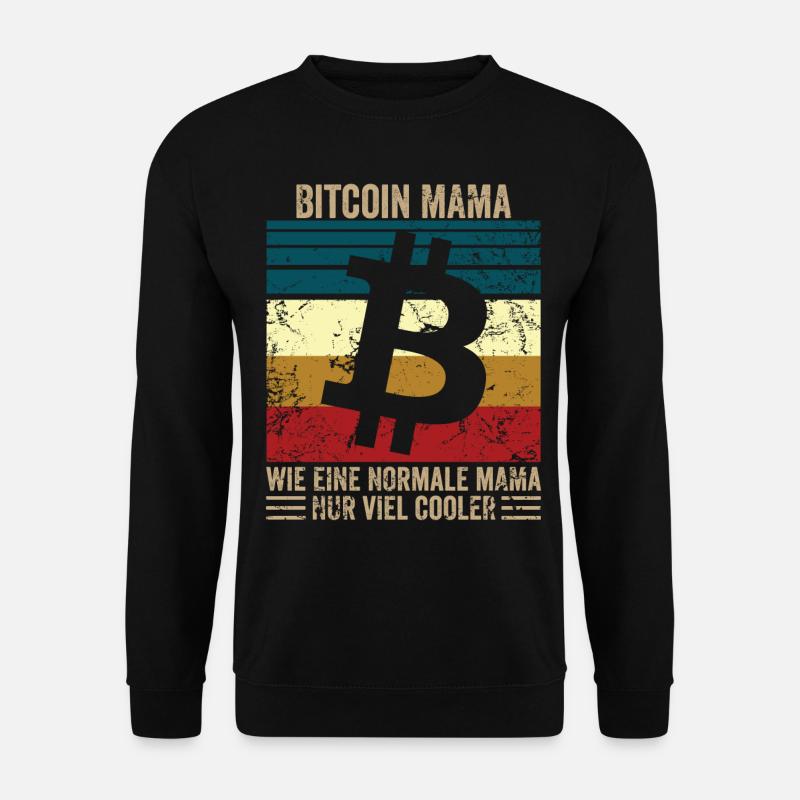 Bitcoin Mama - Unisex Pullover - Schwarz