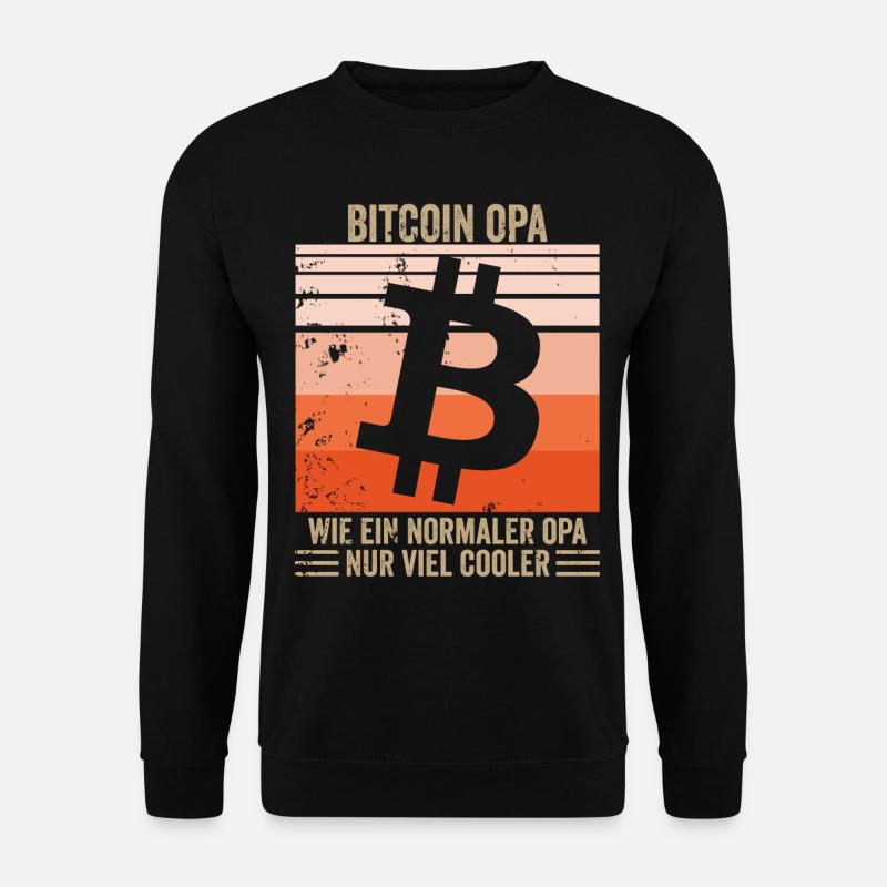 Bitcoin Opa - Unisex Pullover - Schwarz