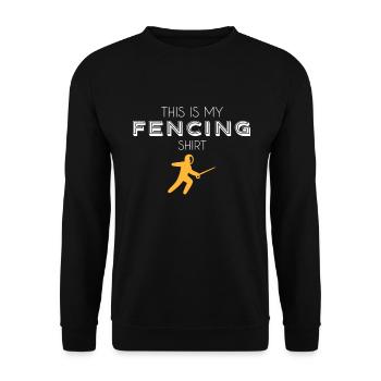 Chemise d’escrime - Sweat-shirt Unisexe - noir - Devant - Alina (178cm) & Michal (187cm)