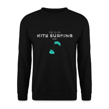 Kite Surfing Shirt - Unisex Pullover - Schwarz - Vorne - Alina (178cm) & Michal (187cm)
