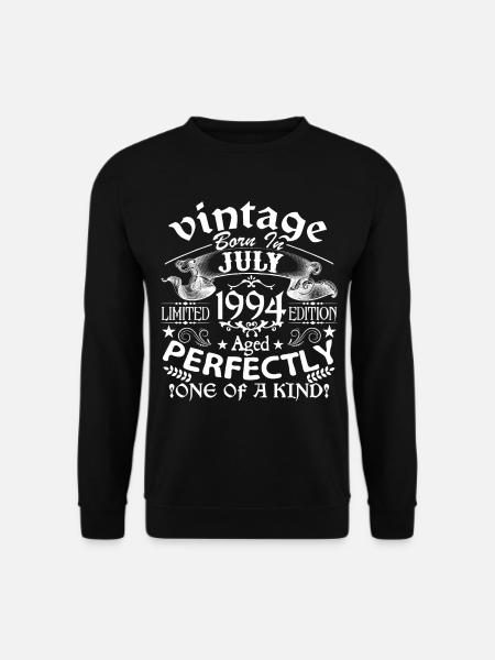 Juli 1994 | Jubiläum 1994 Jahrgang Juli - Unisex Pullover - Schwarz