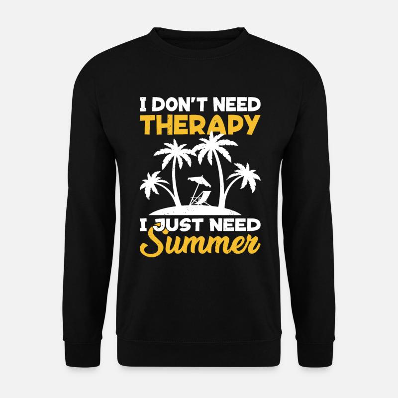 Saison estivale Tropical Vacances Plage Heure d’été - Sweat-shirt Unisexe - noir