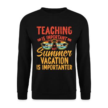 Saison d’été Vacances tropicales Plage Été - Sweat-shirt Unisexe - noir - Devant - Alina (178cm) & Michal (187cm)