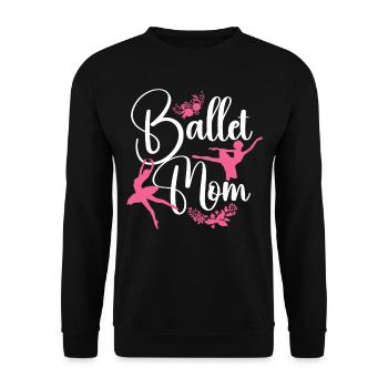 Ballet Dancer Dance Girl Ballerina - Unisex Pullover - Schwarz - Vorne - Alina (178cm) & Michal (187cm)