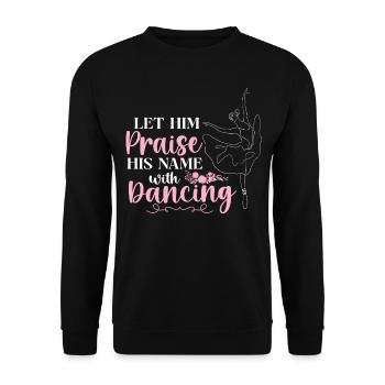 Ballet Danseuse Danse Ballerine - Sweat-shirt Unisexe - noir - Devant - Alina (178cm) & Michal (187cm)