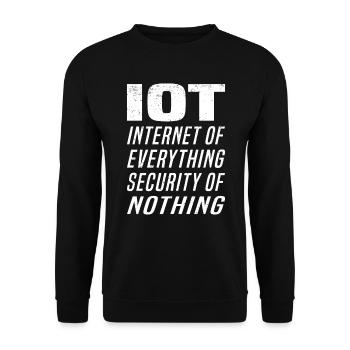 Internet Of Things IOT Programmer Admin IT - Unisex Sweatshirt - black - Front - Alina (178cm) & Michal (187cm)