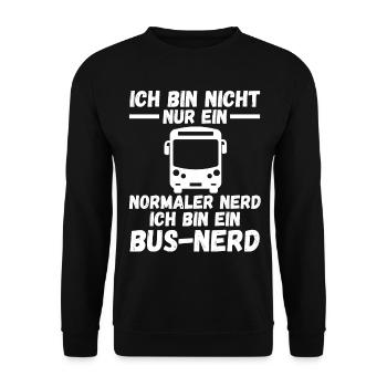Bus Busfahrer - Unisex Pullover - Schwarz - Vorne - Alina (178cm) & Michal (187cm)
