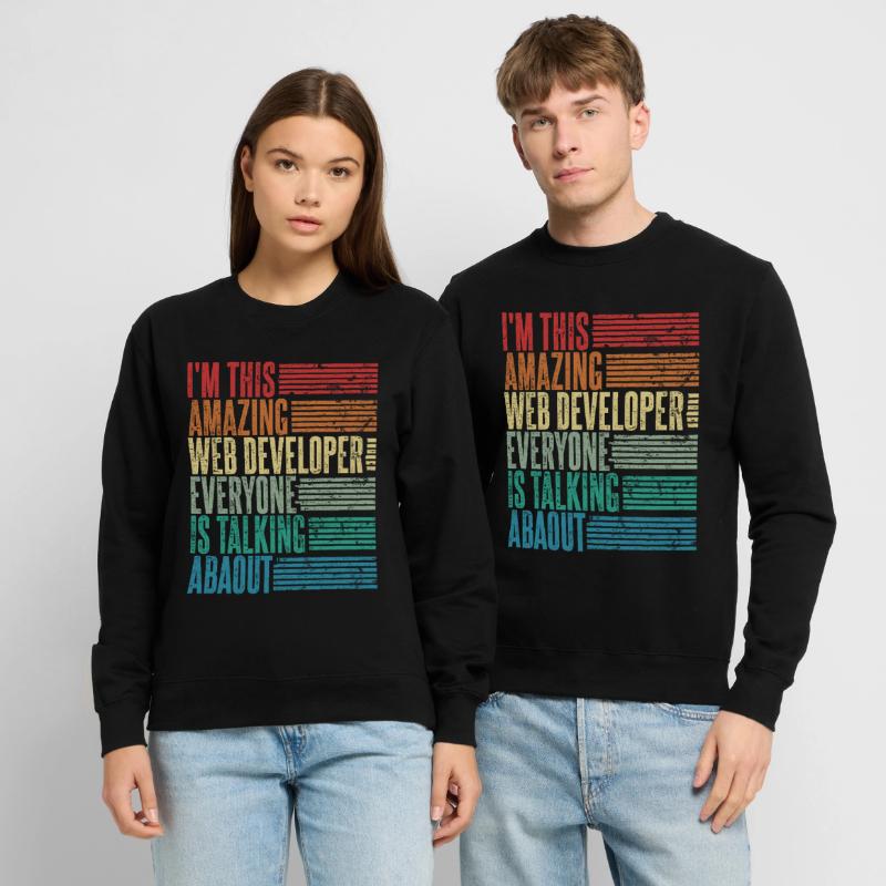 Web Developer Web Developer Gift Retro Unisex Sweatshirt