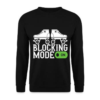 Roller derby - Unisex Sweatshirt - black - Front - Alina (178cm) & Michal (187cm)