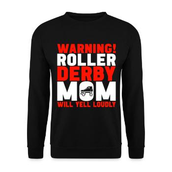 Roller derby - Sweat-shirt Unisexe - noir - Devant - Alina (178cm) & Michal (187cm)