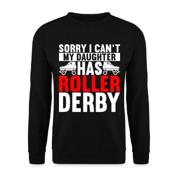 Roller derby - Sweat-shirt Unisexe - noir - Devant - Alina (178cm) & Michal (187cm)