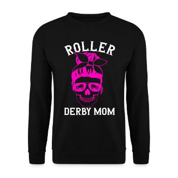 Roller derby - Sweat-shirt Unisexe - noir - Devant - Alina (178cm) & Michal (187cm)