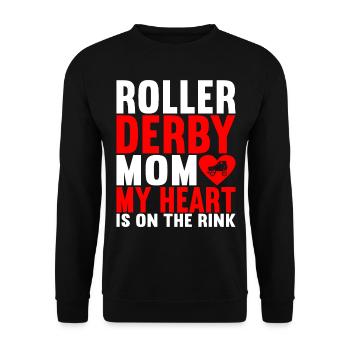 Roller derby - Sweat-shirt Unisexe - noir - Devant - Alina (178cm) & Michal (187cm)