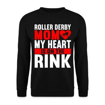 Roller derby - Sweat-shirt Unisexe - noir - Devant - Alina (178cm) & Michal (187cm)